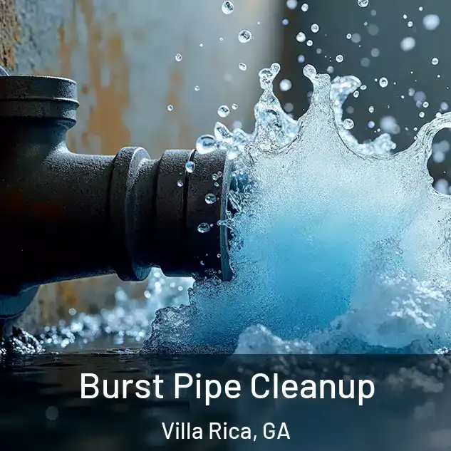  Burst Pipe Cleanup Villa Rica, GA