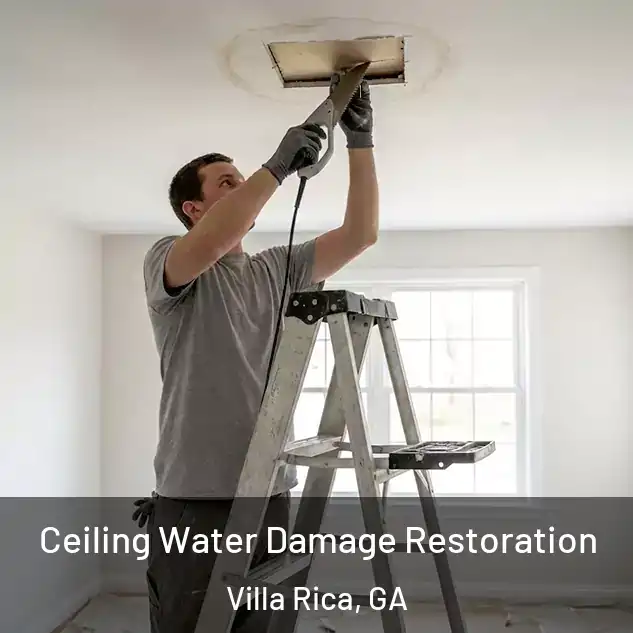  Ceiling Water Damage Restoration Villa Rica, GA