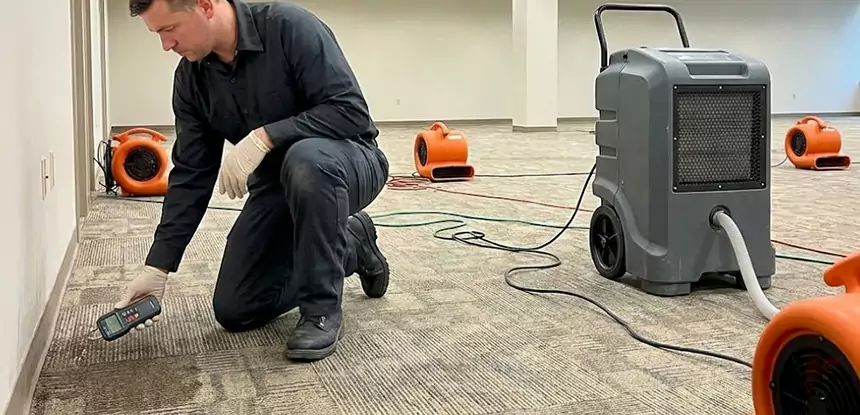 Drying Carpet Padding After Flood in Villa Rica