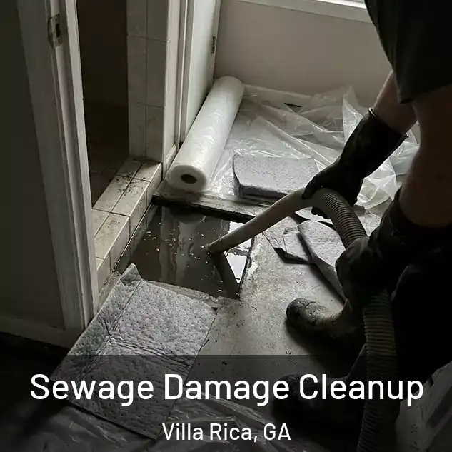  Sewage Damage Cleanup Villa Rica, GA